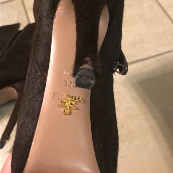 Prada Brown and Black Leopard fur boots - Picture 5 of 8